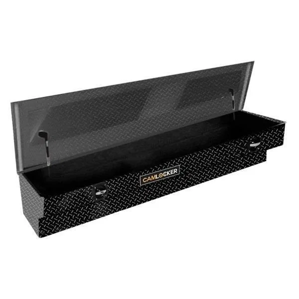 SMB48_MB – CAMLOCKER Tool Box, Side Mount Single Lid Diamond Tread Matte Black Aluminum 48 Inch Length x 12 Inch Widt...
